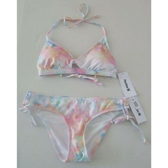 Hurley HRX1001 Women's Sz Small Tye Dye 2-Piece Bikini - Picture 11 of 12